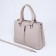 Lightning tout bag, outer pocket, long belt, light-beige color