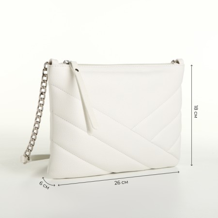 Women's bag with lightning, white color-2