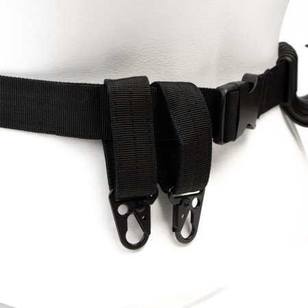 Tourist belt, with hooks, black, 140 cm-4