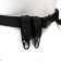 Tourist belt, with hooks, black, 140 cm