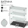 Bathene window, 2 shelves, 600 × 300 × 700 chip, glass, gray color