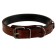 Collar zoonik "premium-classic" Leather double, 51-65 x 3 cm, cognac