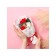A premium bouquet of red-white soap roses, 3 pcs