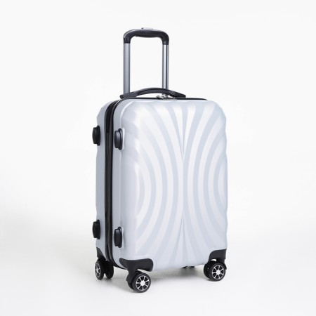 Small 20 suitcase, "Cartes factory", lightning department, code castle, 4 wheels, color gray color-1