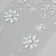Sticker of rhinestones plastic tattoo on the body "Field flower" set 2 sheets 18x8 cm