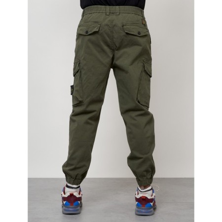 Cargo jeans men, size 46-48, khaki color-3