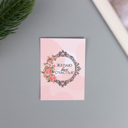 A postcard with the seeds "grow yourself" "I wish you happiness!" 5*7cm