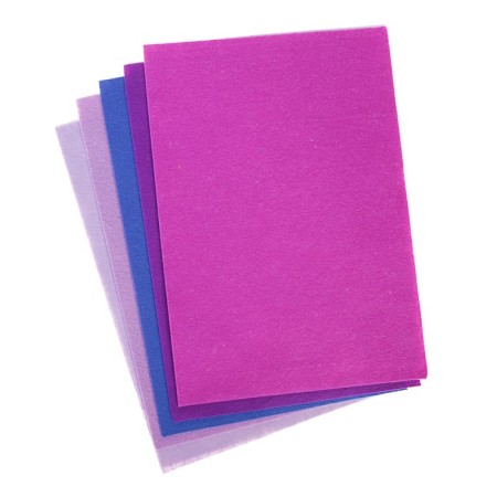 Fetr Color Soft A4 DEVENTE. "Shades of purple" 5 colors, 5 sheets, thickness 2 mm-1