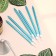 Candles in the cake "Royce", 6 pcs, high, 12.5 cm, sky blue metallic