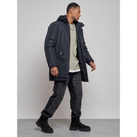 Lengered male winter, size 56, dark blue color-2