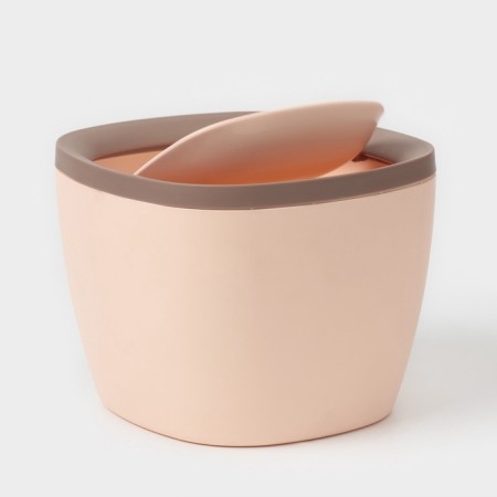 Garbage bin "Santor" 2.5l, 16.5x16x12.5 cm, beige color-2