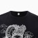 Women's T -shirt "Dragon", black color/white print, size 48