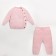 Knitted crumb set "Cute" growth 68-74 cm, pink color
