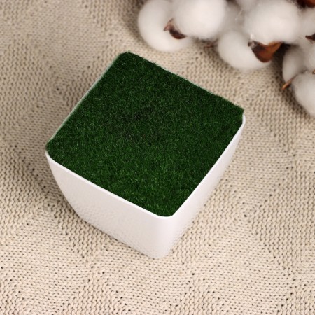 Floristic Kashpo "Axel" white, 7x7x6cm-2