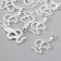 Decor for creativity Metal "Snake" silver 3.4x1.8 cm