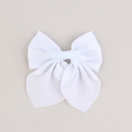 Bant for hair white school "the most cute" elastic band, 11 x 13 cm-3