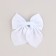 Bant for hair white school "the most cute" elastic band, 11 x 13 cm