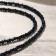 Buses Rondel faceted "Agat" under the sapphire, 44 cm