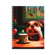 A notebook of 96 sheets in a cage on the crest 