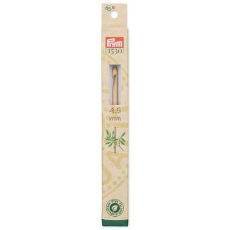 Knitting hook, bamboo, 4.5 mm/15 cm
