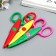 Scissors of embossed "Flower" (set 3 pcs) mix 13 cm
