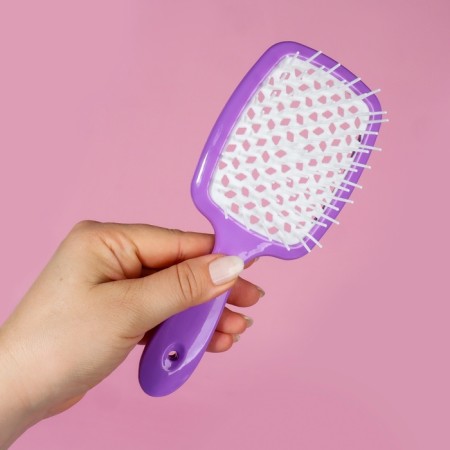 The comb is massage, wide, ventilated, 8.3 × 20 cm, color mix-8