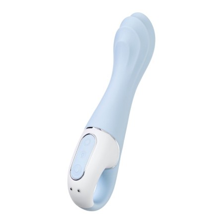 Unrealistic vibrator Satiffyer Air Pump Vibrator 5, 15 cm, silicone, blue color-9