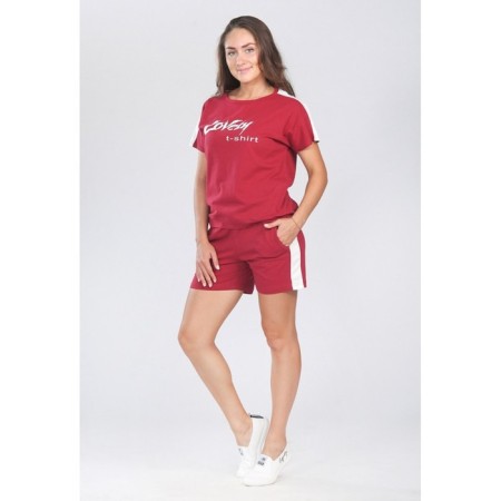 Female costume Lovely, size 44, burgundy color-1