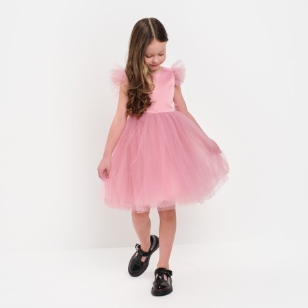 Children's dress with wings Kaftan p. 32 (110-116 cm), pink-5