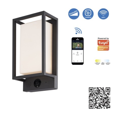Street lamp Mantra Meribel, LED, 530LM, 3000-6000K, 150x118x300 mm, graphite color-4