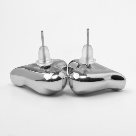 Earrings Plastic "Heart" Curle-2