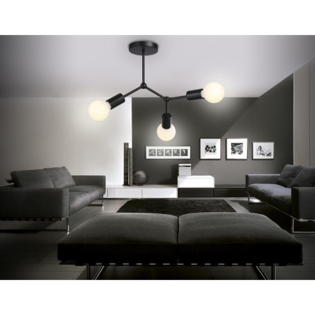 Lamp ceiling in the style of Ambrella Light, Traditional, TR8027, 3HE27, Black Color-1