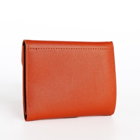 Women's wallet on the button, redhead color-1