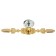 Handle button cappio, d = 20, l = 120 mm, color gold
