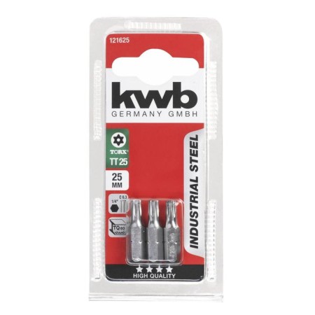 Bit KWB Industry, T-Torx25, steel TQ60, 25 mm, 3 pcs-1
