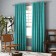 Set of curtains "Ibiza", size 140 x 270 cm - 2 pcs, picking up - 2 pcs, turquoise