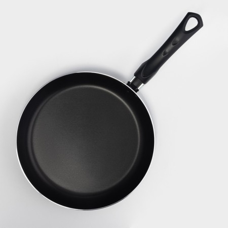 Pan Consul, D = 26 cm, plastic handle, glass cover, anti -stick coating, black color-3