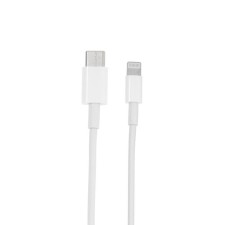 Кабель Smartbuy, Type-C - Lightning, 2.4 А, 1 м, белый, 1м