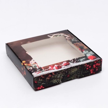 Self -assembly box "New Year's gifts", 16 x 16 x 3 cm