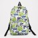 School backpack from lightning textiles, external pocket, penalty, green color