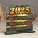 New Year's calendar "Malachite 2025" 12x10.5 cm (New Year's set 2 details)