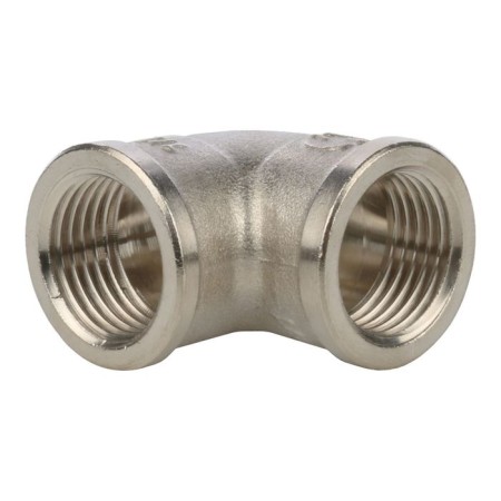 STOUT SFT-0014-000012, 1/2 ", internal/internal thread, nickelled brass
