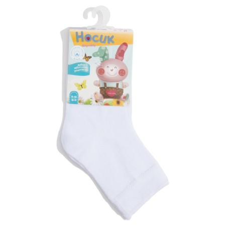 Children's socks, white color, rr 22-24-1