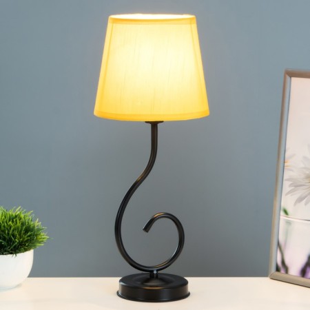 Lamp table bourgeois 1x15W E14 16x16x40cm black/yellow Risalux-1