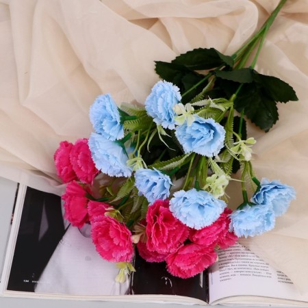Букет "Гвоздика Айрис" 4х31 см, микс-4