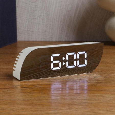 Clock -Electronic desktop -boiler with a thermometer, 15 x 5 cm, USB-1