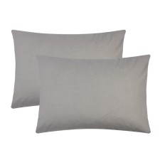 Set of pillowcases Ethel col. Gray, 50x70 cm - 2pcs, Poplin 125 g/m2