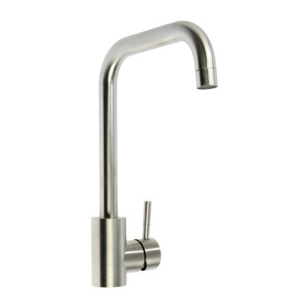 Mixer for the kitchen "Soyuzkran" 567-091, single-leaf, high spout 300 mm, stainless steel, chrome-1