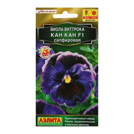 Viola flowers "Kan Kan", F1, sapphire, dv, 7 pcs.