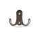 Furniture tundra hook TKD024 Light, two -rod, bronze